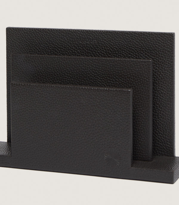 Purdey Letter Tray In Dark Brown