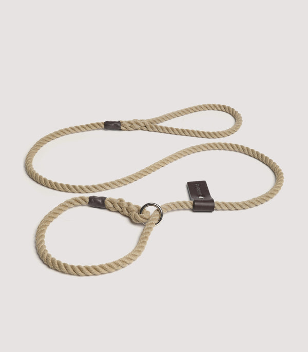 Purdey Lightweight Rope Slip Lead In Natural