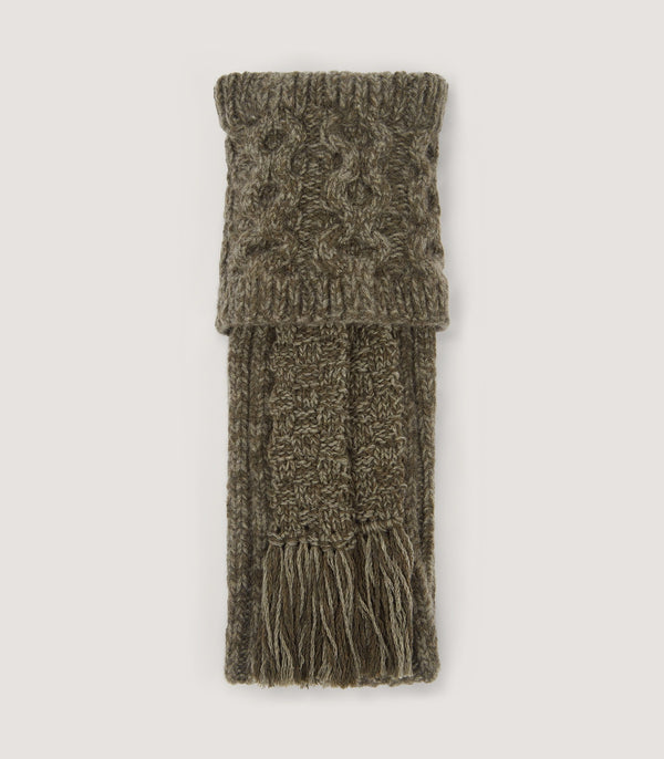 purdey Medallion Cashmere Socks in Loden