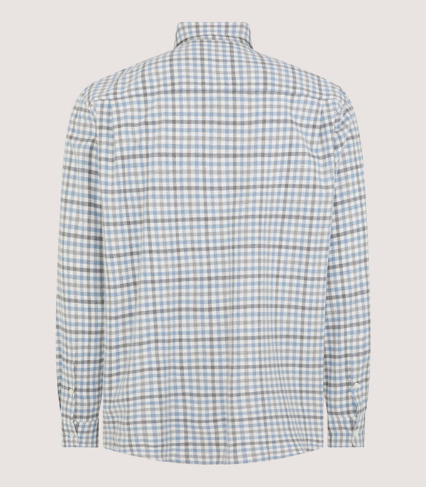 Purdey Men's Check Flannel Shirt In Dove