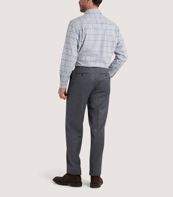 Purdey Men's Check Flannel Shirt In Dove