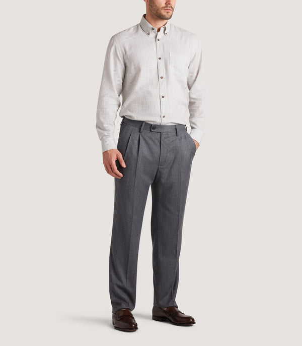 Purdey Men's Cotton Cashmere Button Down Shirt