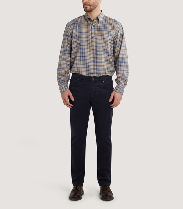 Purdey Men's Cotton Single Pocket Shirt In Dove