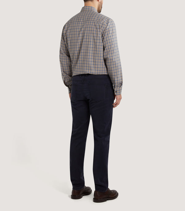 Purdey Men's Cotton Single Pocket Shirt In Dove