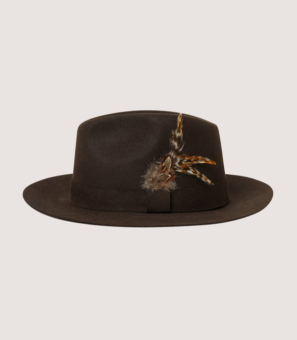 Purdey Men's Fedora With Feather