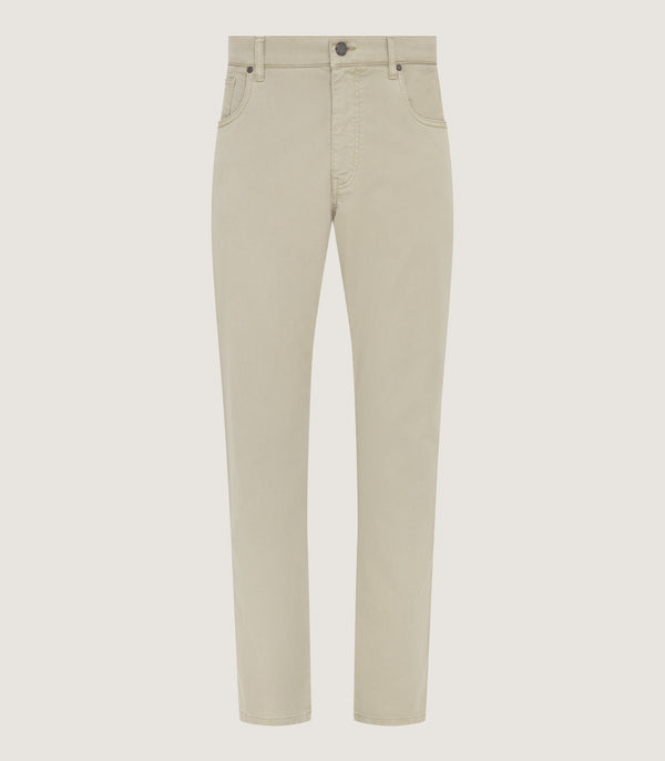 purdey Men's Five Pocket Trouser in Stone