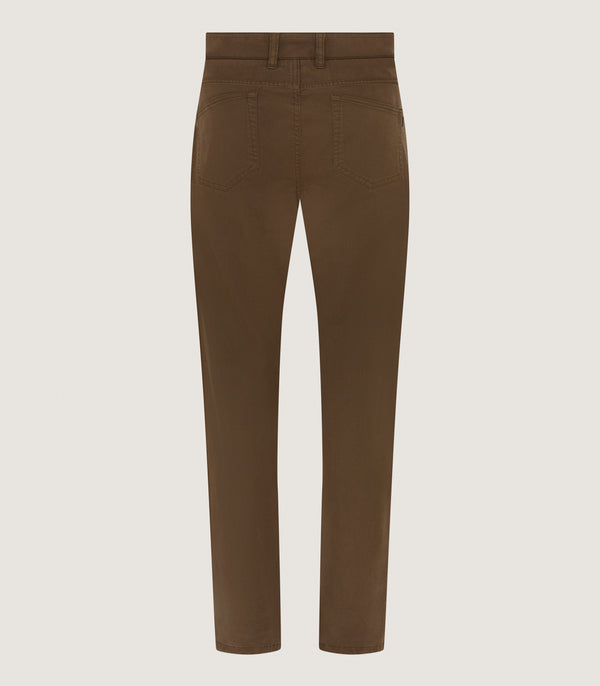 Purdey Men's Five Pocket Trouser In Walnut