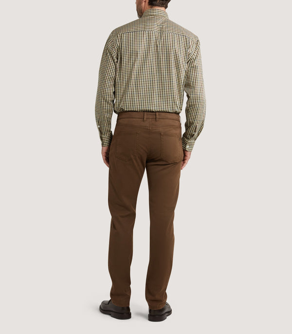 Purdey Men's Five Pocket Trouser In Walnut