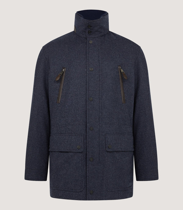 purdey Men's Lancaster Range Coat in Storm