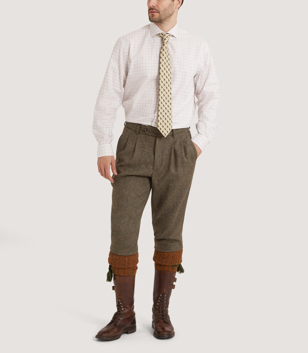 Purdey Men's Lightweight Tweed Breeks In Acorn