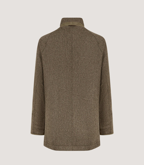 Purdey Men's Lightweight Tweed Field Coat In Acorn