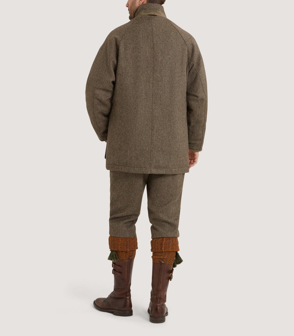Purdey Men's Lightweight Tweed Field Coat In Acorn
