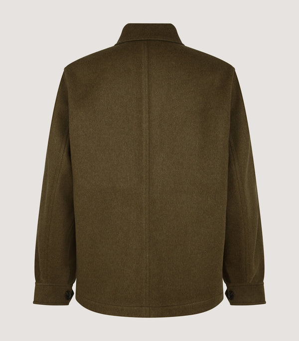 Purdey Men's Lyall Chore Jacket In Khaki Green