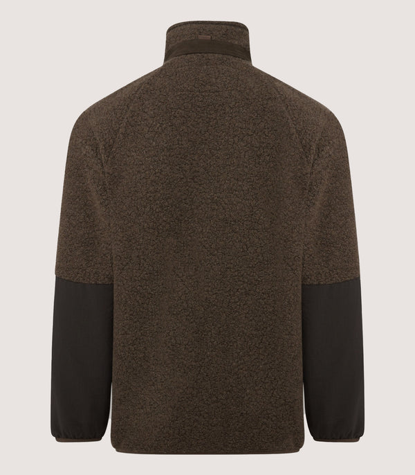 Purdey Men's Merino Lux Fleece Jacket In Walnut