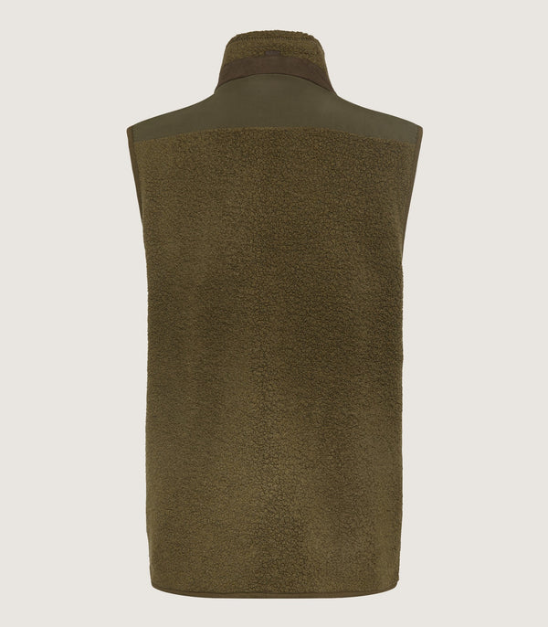 Purdey Men's Merino Purdey Fleece Gilet In Lichen