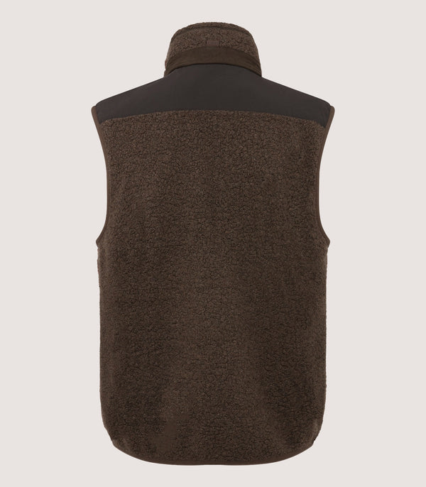 Purdey Men's Merino Purdey Fleece Gilet In Walnut
