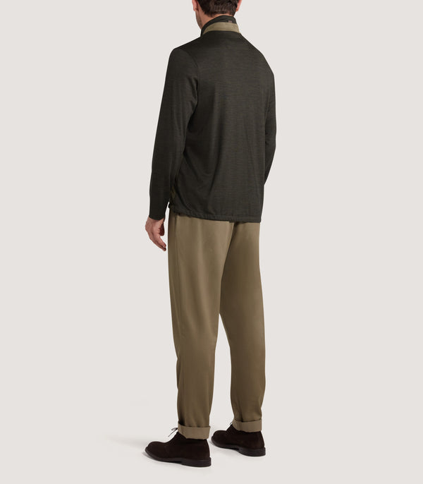 Purdey Men's Merino Tech Jersey Jacket In Loden