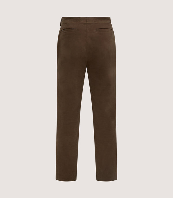 Purdey Men's Moleskin Flat Front Sporting Trouser