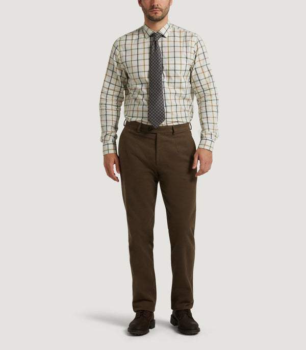 Purdey Men's Moleskin Flat Front Sporting Trouser