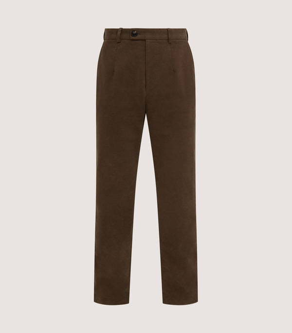 purdey Men's Moleskin Flat Front Sporting Trouser