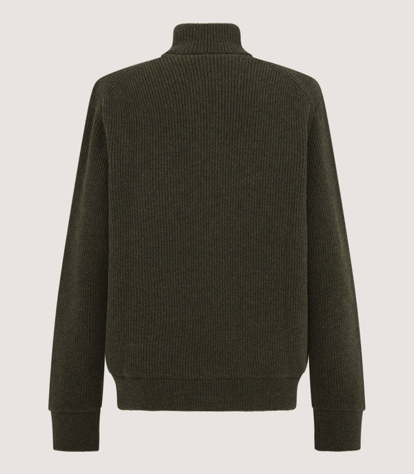 Purdey Men's Orkney Zip Front Cardigan In Loden