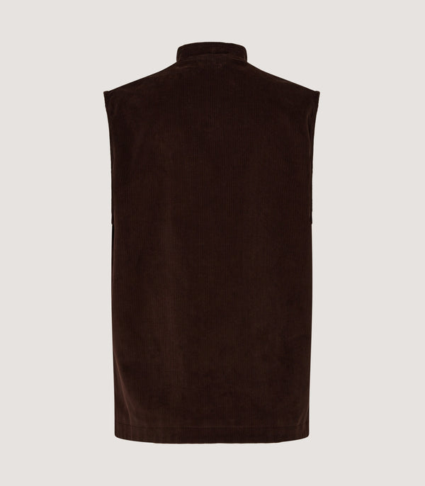 Purdey Men's Orsett Corduroy Gilet In Walnut