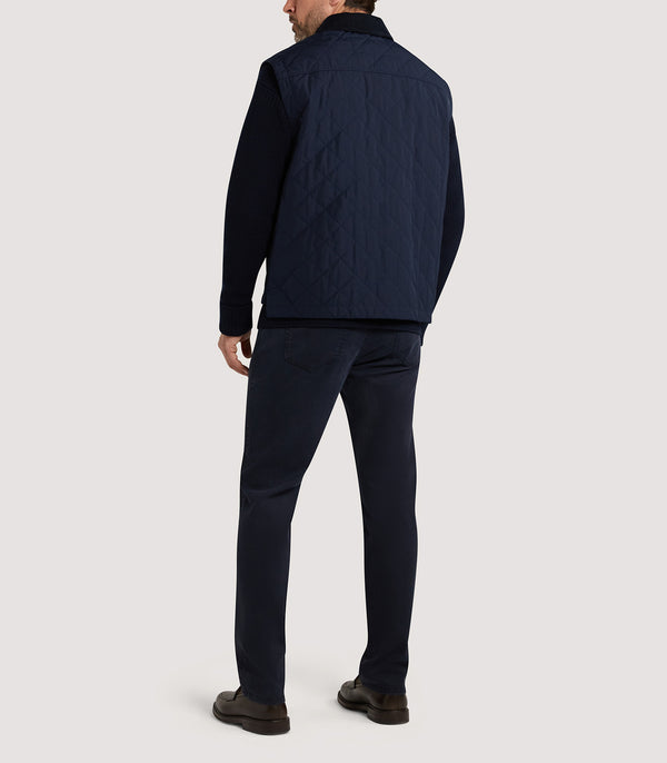 Purdey Men's Padded Purdey Gilet In Navy