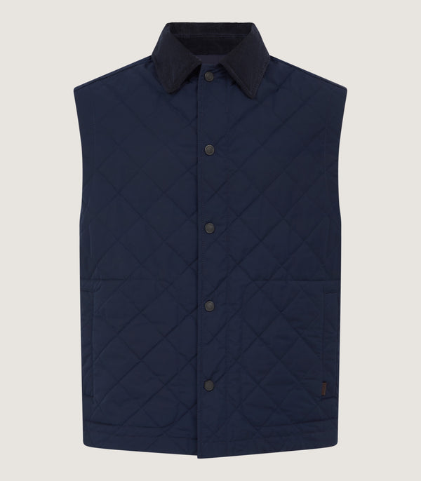 purdey Men's Padded Purdey Gilet In Navy