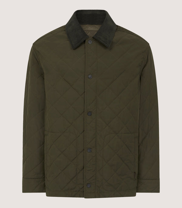 purdey Men's Padded Purdey Jacket In Dark Olive