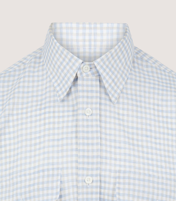 Purdey Men's Pale Indigo Double Pocket Shirt