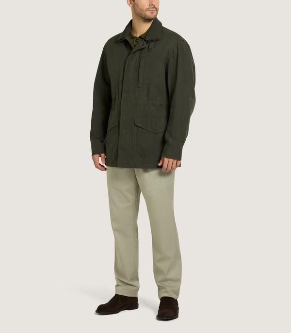 Purdey Men's Range Coat In Dark Olive