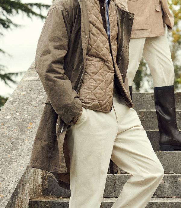 Purdey Men's Ridge Parka Jacket In Tobacco