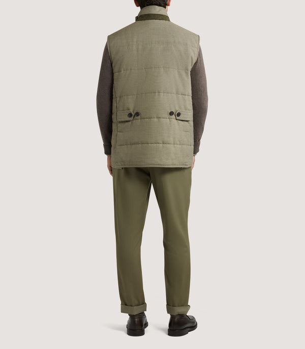 Purdey Men's Rothbury Gilet In Dark Peppercorn