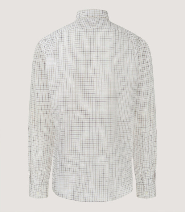 Purdey Men's Shooting Tattersall Shirt In Camel