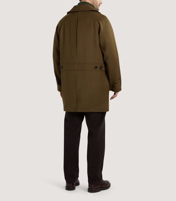 Purdey Men's Stratton Car Coat In Khaki