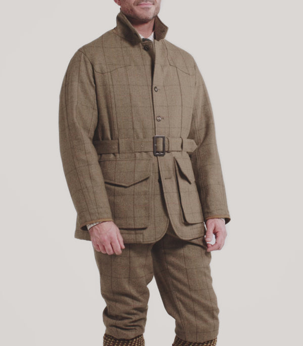 Purdey Men's Tweed Norfolk Jacket In Morar