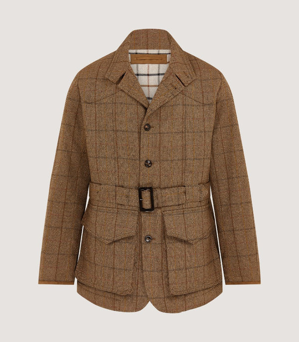 purdey Men's Tweed Norfolk Jacket in Morar