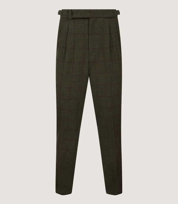 purdey Men's Tweed Shooting Trousers in Alum