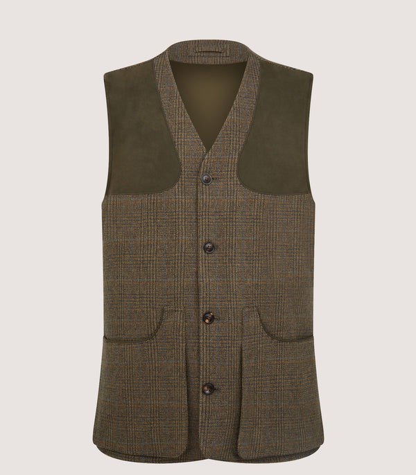 purdey Men's Tweed Sporting Vest In Morlich