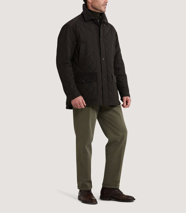 Purdey Men's Winchester Quilted Jacket In Walnut