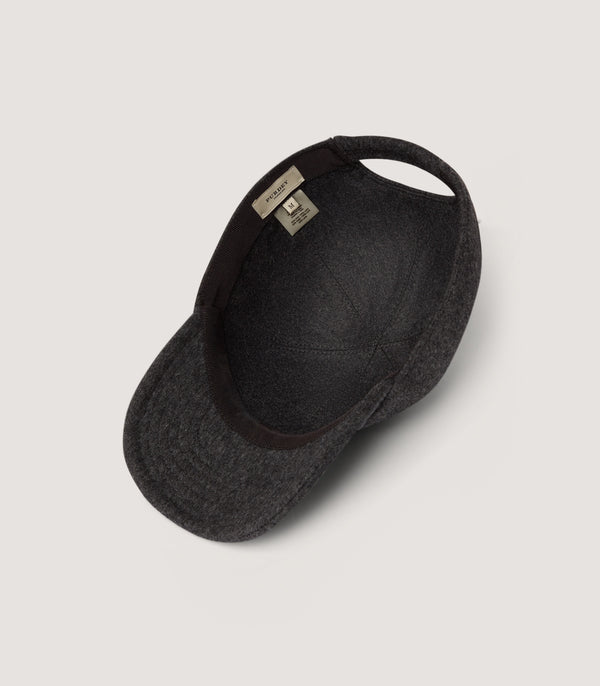 Purdey Merino Baseball Cap In Charcoal