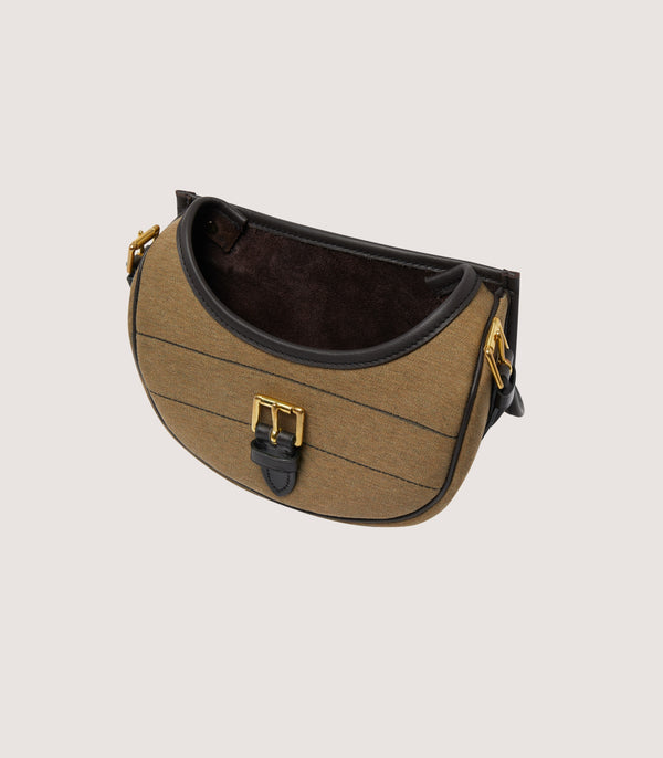 Purdey Nettle Canvas Cartridge Bag In Moss Green