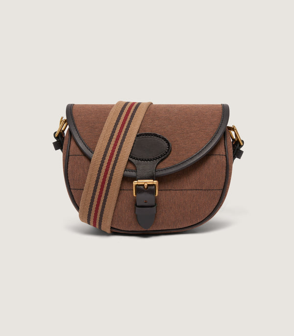 Purdey Nettle Canvas Cartridge Bag In Walnut