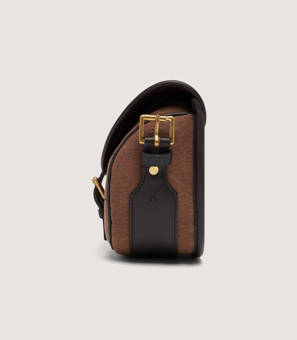 Purdey Nettle Canvas Cartridge Bag In Walnut