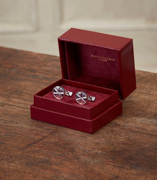 Purdey Opening Cartridge Cufflinks In Silver