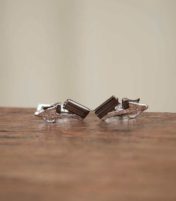Purdey Over-And-Under Silver Cufflinks In Silver
