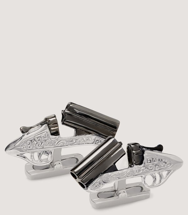 purdey Over-And-Under Silver Cufflinks In Silver