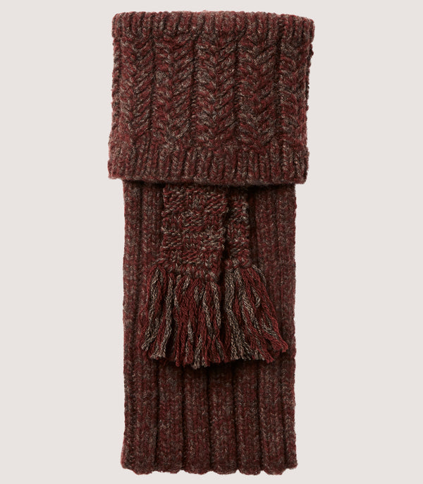 Purdey Pendower Cashmere Field Sock In Bracken