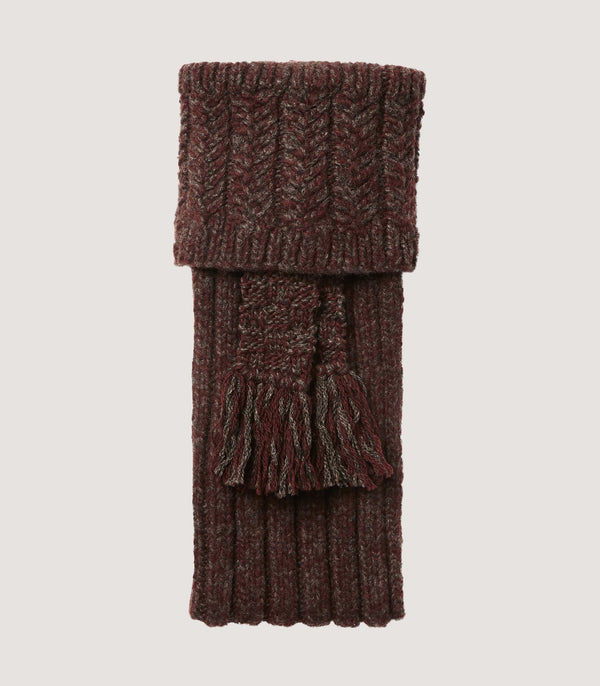 purdey Pendower Cashmere Field Sock In Bracken