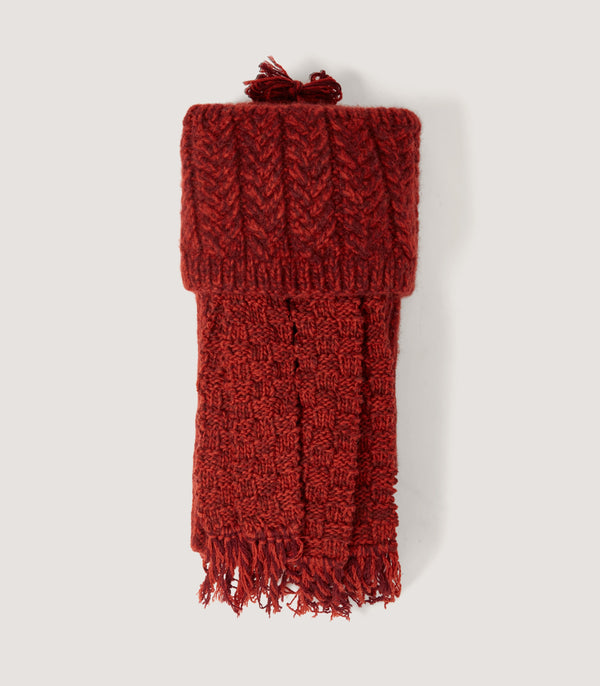 purdey Pendower Cashmere Field Sock In Cinnamon